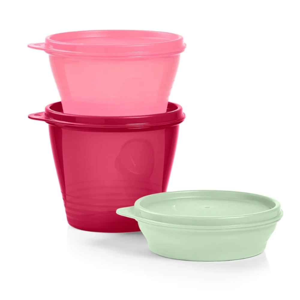 Tupperware Classic Small Containers set of 3 New